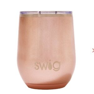 Swig rose gold stemless wine cup